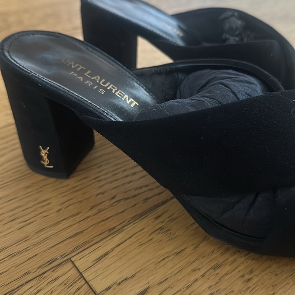 YSL suede black mules - Picture 2 of 4